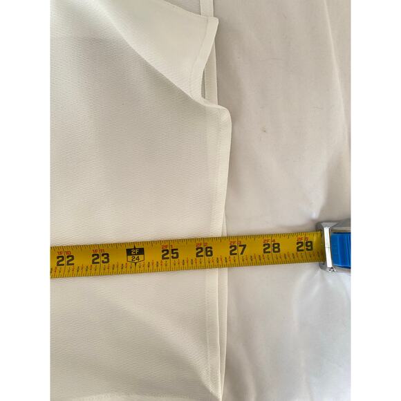 Allison Daley Blouse 16 White Black Embroidered Floral Top Minimalist Classic - Picture 8 of 9